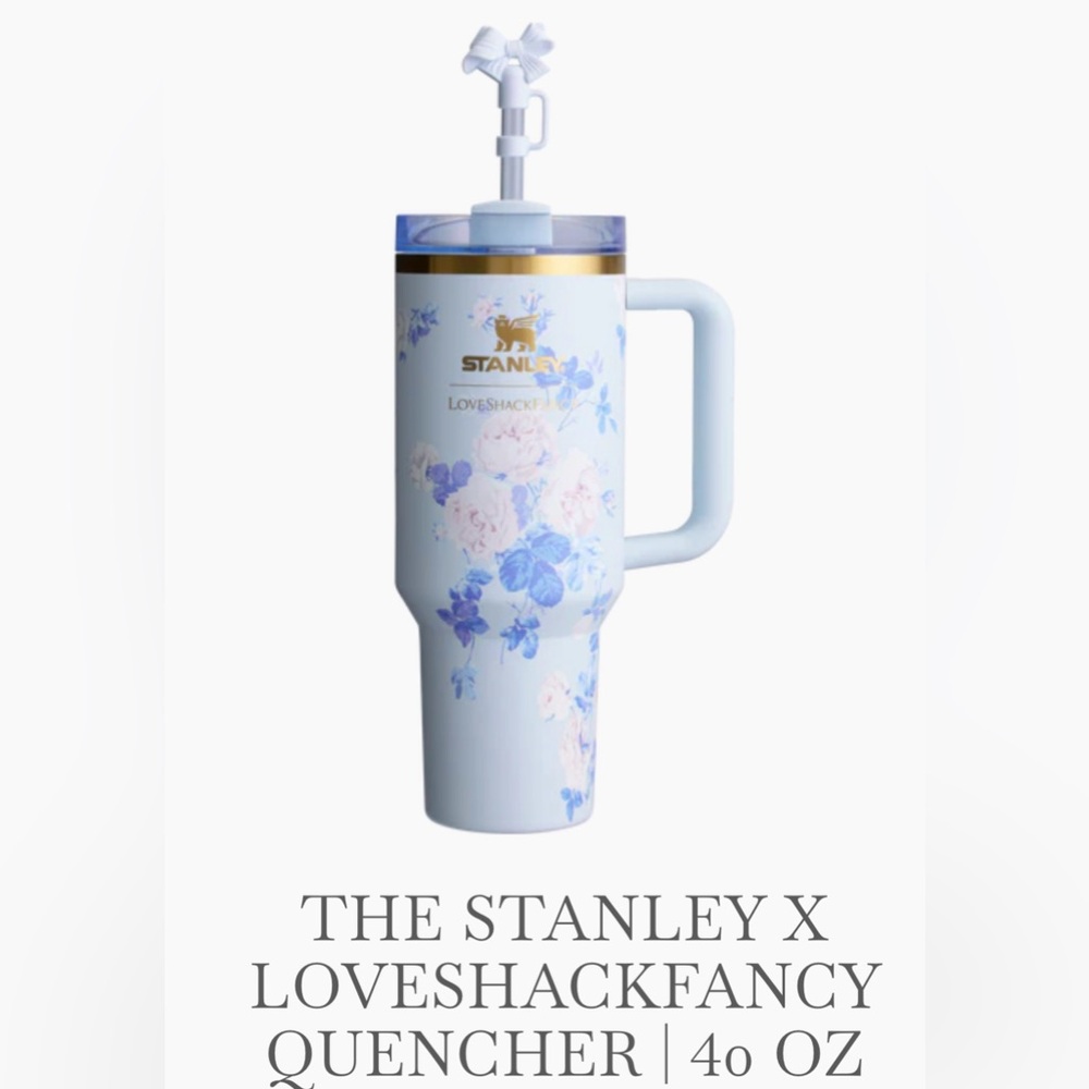 New! LoveShackFancy 40oz Stanley! Still in wrapping. Great for back to school!